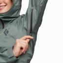 Black Diamond Stormline Stretch Rain Shell - Women's Laurel Green L
