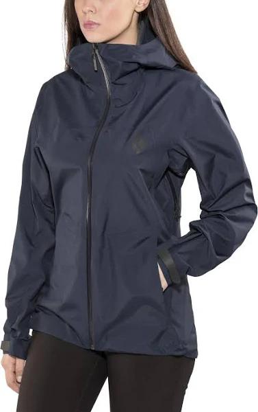 Black Diamond W Stormline Stretch Rain Shell - Ink Blue XL