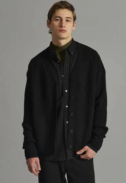 Black Elder Merino Cardigan