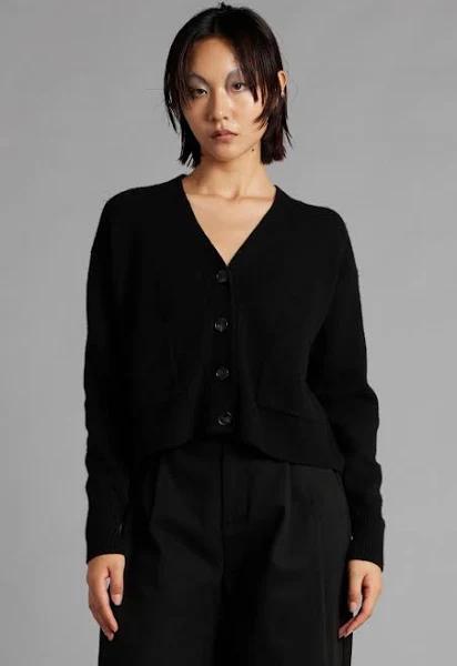 Black Lindsay V Neck Cardigan