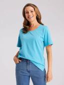 Black Pepper | Kinnersly Satin Trim Tee | Female | Orange | Size 10 | Tops