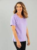 Black Pepper Kinnersly Satin Trim Top in Violet Purple 20