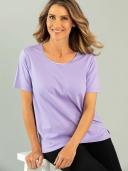 Black Pepper Kinnersly Satin Trim Top in Violet Purple 20