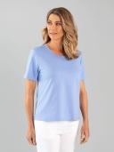 Black Pepper | Kinnersly Scoop Neck Tee | Female | Blue | Size 16 | Tops