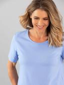 Black Pepper | Kinnersly Scoop Neck Tee | Female | Blue | Size 16 | Tops