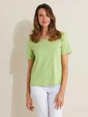 Black Pepper | Kinnersly Scoop Neck Tee | Female | Green | Size 10 | Tops