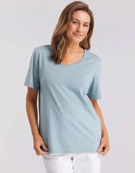 Black Pepper | Kinnersly Scoop Neck Tee | Female | Pink | Size 20 | Tops