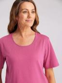 Black Pepper | Kinnersly Scoop Neck Tee | Female | Pink | Size 22 | Tops
