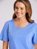 Black Pepper | Kinnersly Scoop Neck Tee | Female | Purple | Size 22 | Tops
