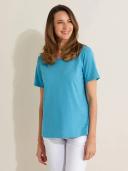 Black Pepper Kinnersly Scoop Neck Top in Sky Blue 14