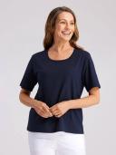 Black Pepper Kinnersly Scoop Neck Top in Sky Blue 14