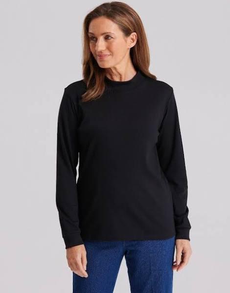 Black Pepper | Winterlock Skivvy | Female | Black | Size 22 | Tops