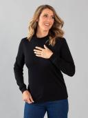Black Pepper | Winterlock Skivvy | Female | Black | Size 24 | Tops