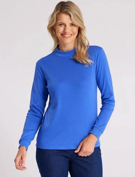 Black Pepper | Winterlock Skivvy | Female | Blue | Size 8 | Tops