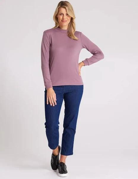 Black Pepper Womens Winterlock Skivvy Mushroom Pink / 10