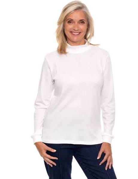 Black Pepper Womens Winterlock Skivvy Vanilla / 10