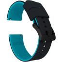 Black Top / Pink Bottom Watch Band / Strap | Elite Silicone | Barton