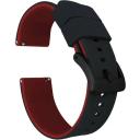 Black Top / Pink Bottom Watch Band / Strap | Elite Silicone | Barton