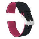 Black Top / Pink Bottom Watch Band / Strap | Elite Silicone | Barton