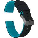 Black Top / Yellow Bottom Watch Band / Strap | Elite Silicone | Barton