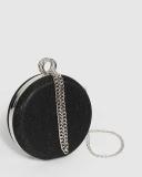 Black Yuki Round Clutch