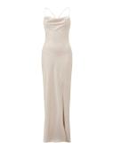 Blair Back-Detail Maxi Dress in Champagne, Size 10 | Polyester