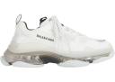 Blalenciaga Triple S Clear Sole White Grey