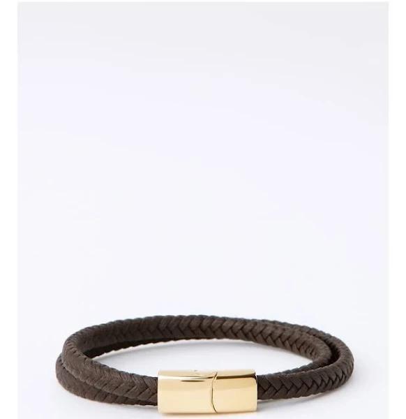 Blaq Double Wrap Bracelet in Brown