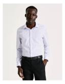 Blaq Slim Long Sleeve 2 Colour Check Shirt in Pink 44