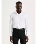 Blaq Tailored Long Sleeve 2 Colour Circle Print Shirt in Red 39