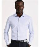 Blaq Tailored Long Sleeve 2 Colour Mid Check in Green 46