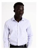 Blaq Tailored Long Sleeve 2 Colour Mid Check Shirt in Purple 41