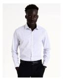 Blaq Tailored Long Sleeve 2 Colour Mid Check Shirt in Purple 41