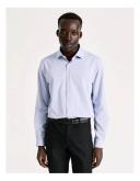 Blaq Tailored Long Sleeve Dobby Shirt in Sky 46
