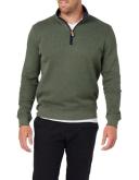 Blazer Heather 1/2 Zip Sweat in Olive Green XL