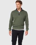 Blazer Heather 1/2 Zip Sweat in Olive Green XL