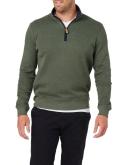 Blazer Heather 1/2 Zip Sweat in Olive Green XL