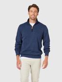 Blazer Heather 1/2 Zip Sweat - Navy - Size L