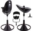 Bloom Fresco High Chair Chrome Frame - Black