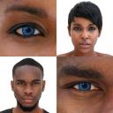 Blue Natural Colored Contact Lenses Tri Tone (90 Day)