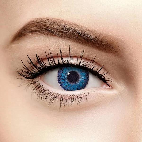 Blue Natural Colored Contact Lenses Tri Tone (90 Day)