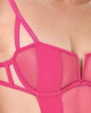 Bluebella (AU) Orla Wired Body Fuchsia Pink | Womens 16F Mesh Body | Luxury Lingerie