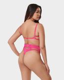Bluebella (AU) Orla Wired Body Fuchsia Pink | Womens 16F Mesh Body | Luxury Lingerie