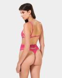 Bluebella (AU) Orla Wired Body Fuchsia Pink | Womens 18F Mesh Body | Luxury Lingerie