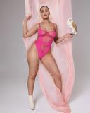 Bluebella (AU) Orla Wired Body Fuchsia Pink | Womens 18F Mesh Body | Luxury Lingerie