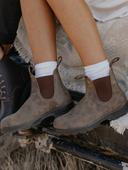 Blundstone 585 Rustic Brown Leather Chelsea Ankle Boots, Brown / UK 4.5