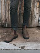 Blundstone 585 Rustic Brown Leather Chelsea Ankle Boots, Brown / UK 4.5