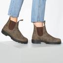 Blundstone 585 Rustic Brown Leather Chelsea Ankle Boots, Brown / UK 4.5