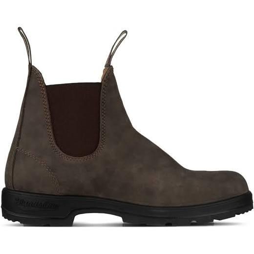 Blundstone 585 Rustic Brown Leather Chelsea Ankle Boots, Brown / UK 4.5