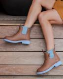 Bobbi Gumboot | Chestnut & Ice Blue | Women's